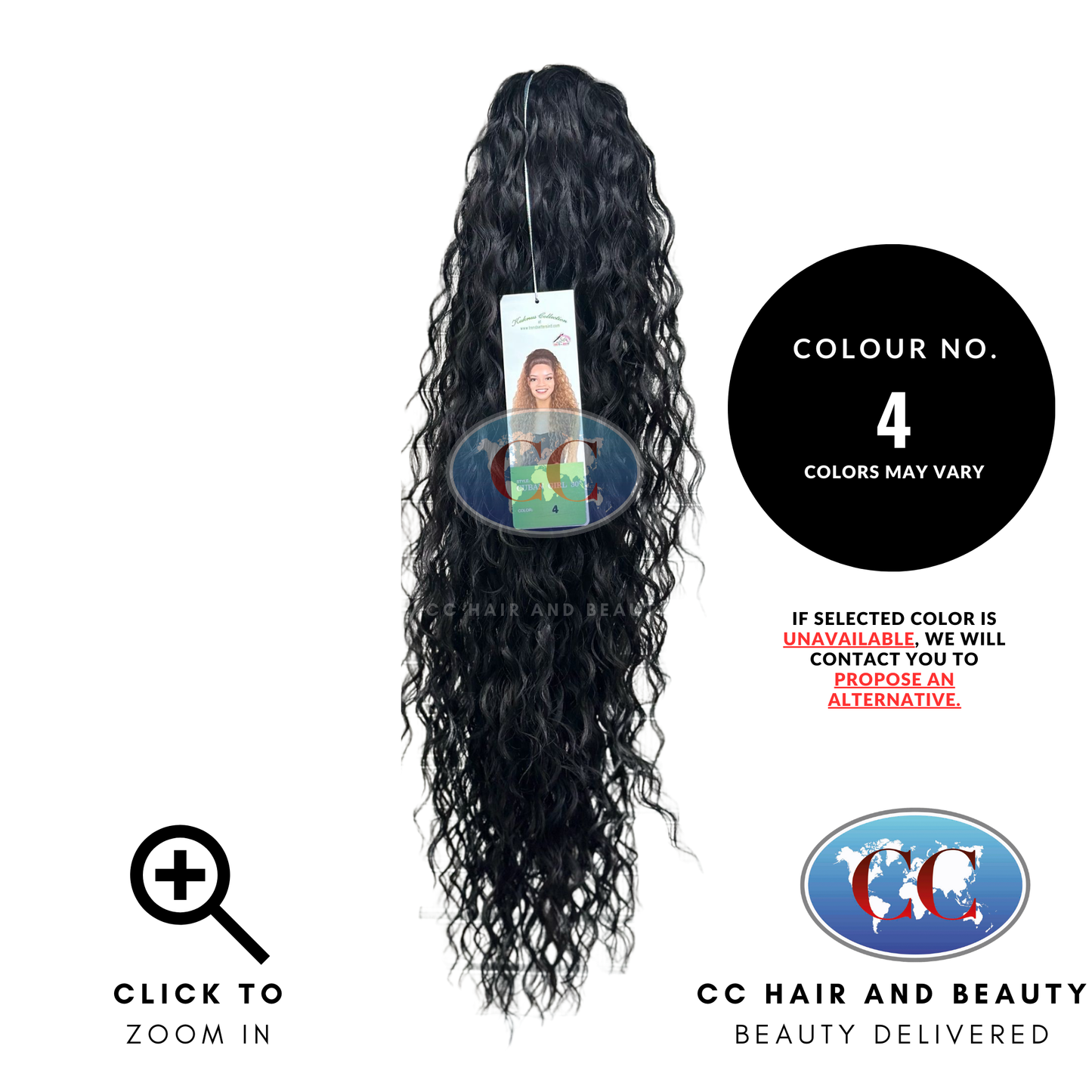 Kuknus Collection Cuban Girl 30" Ponytail-Colour 4
