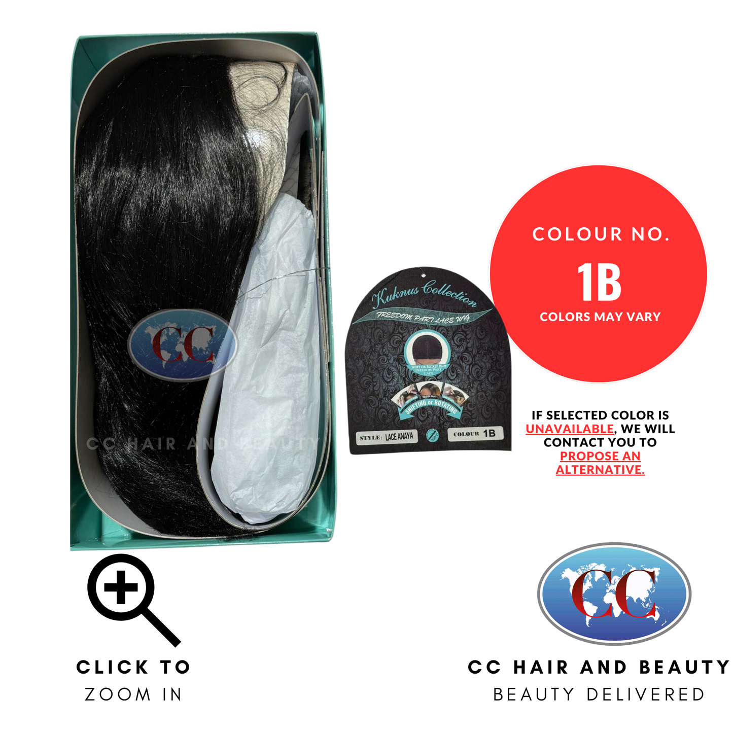 Kuknus Collection Freedoom Part Lace Wig - Lace Anaya | CC Hair & Beauty UK