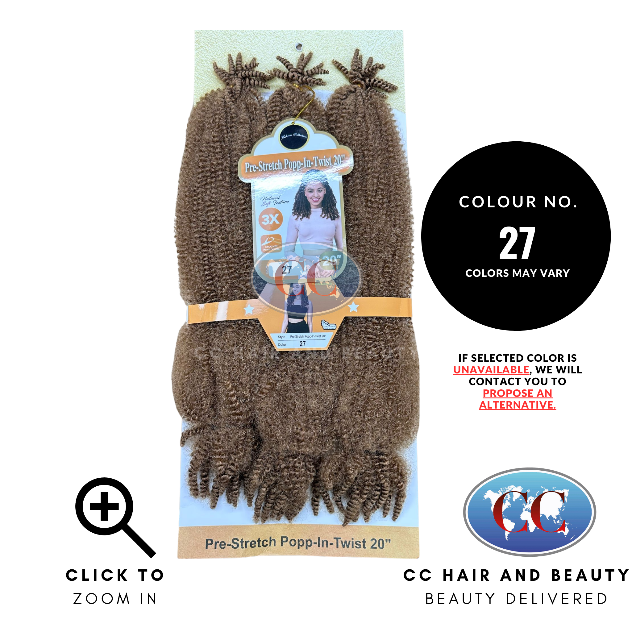 Kuknus Collection Pre - Stretch Popp-in-Twist 20"-Colour 27