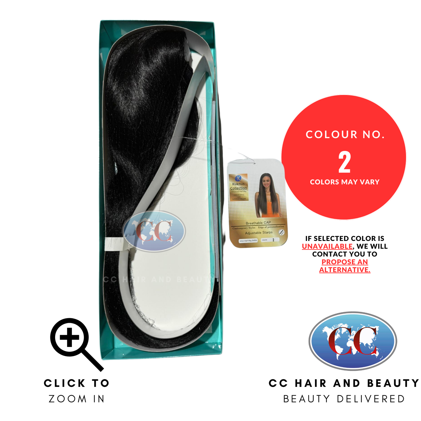 Kuknus Half Wig-SARA-Colour 2