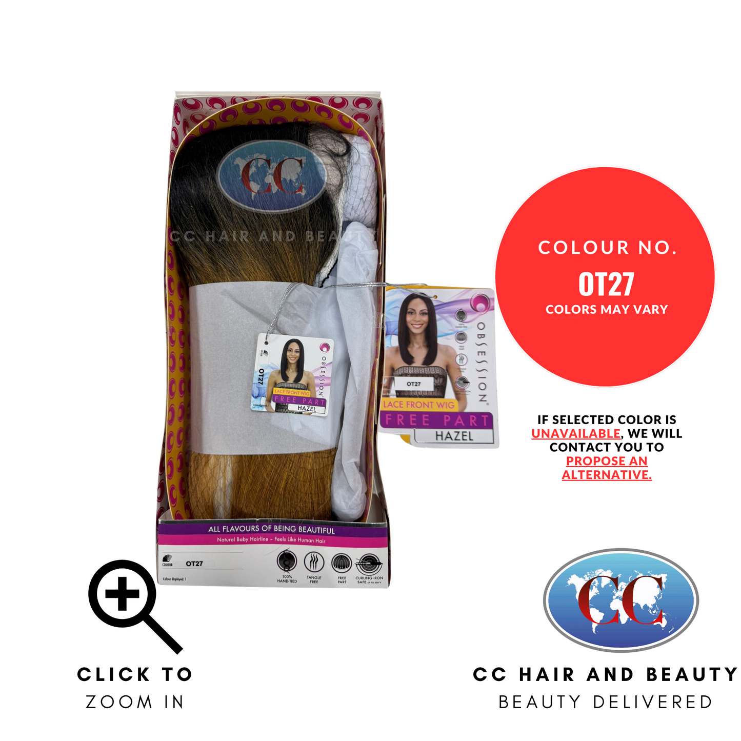 Obsession Synthetic Hair Lace Front Wig Free Part - Hazel | CC Hair & Beauty UK