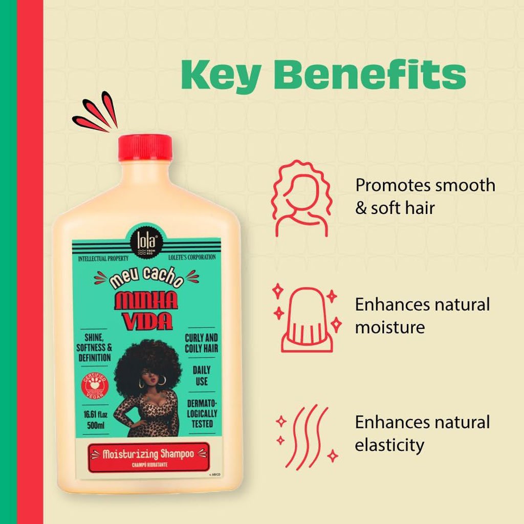 Lola From Rio Meu Cacho Minha Vida Moisturizing Shampoo 500ml