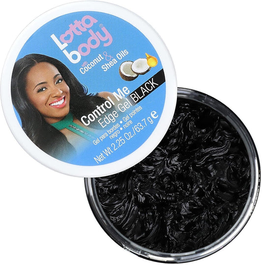 Lotta Body Coconut & Shea Oils Control Me Edge Gel Black 63.7g