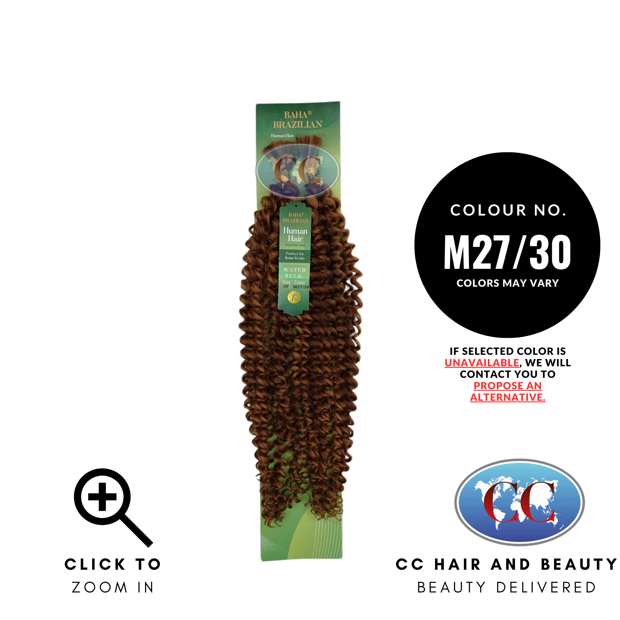 Jazzy Hair Baha Brazilian Human Hair Master Mix - Water Bulk