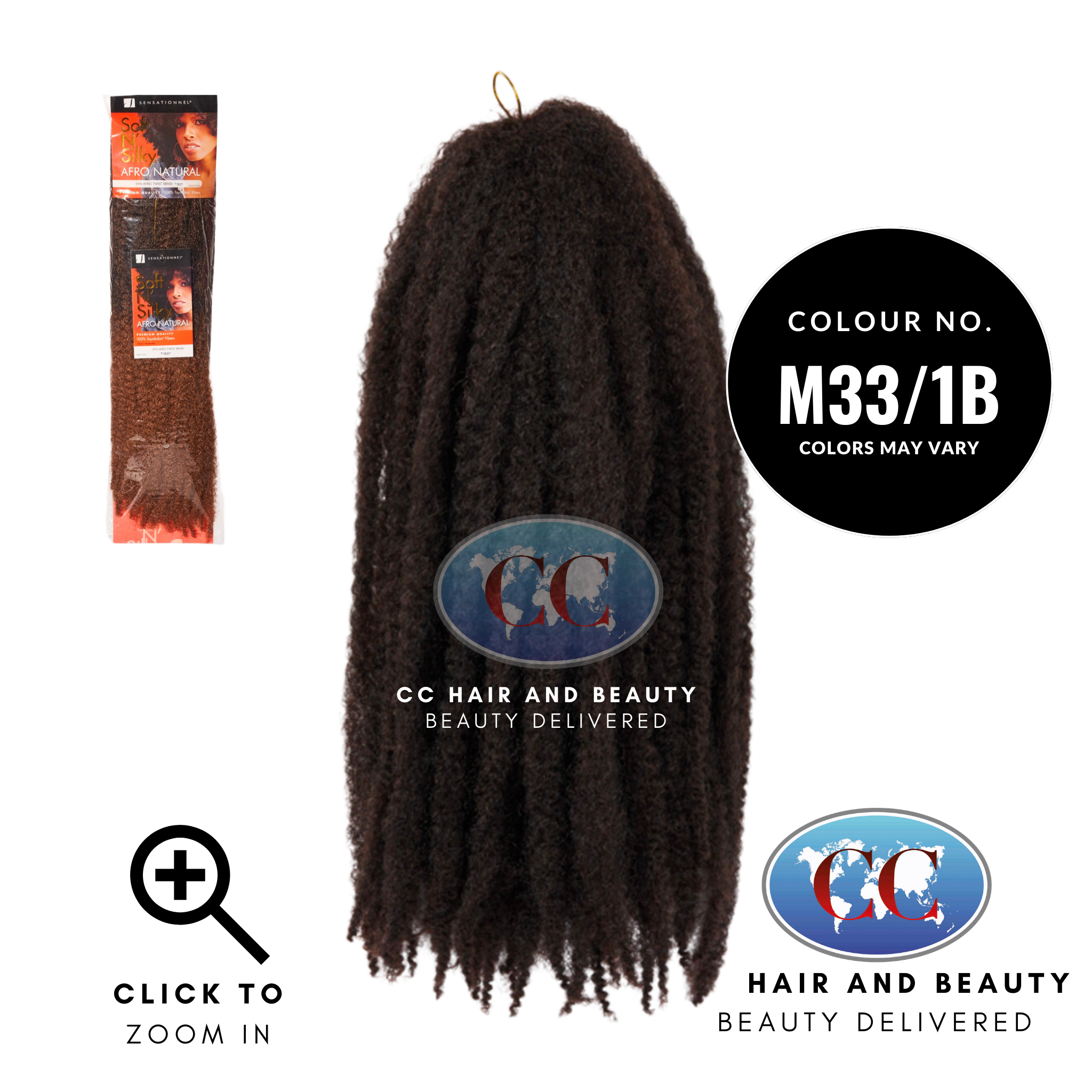 Soft N Silky Afro Natural Twist Braid-Colour M33/1B