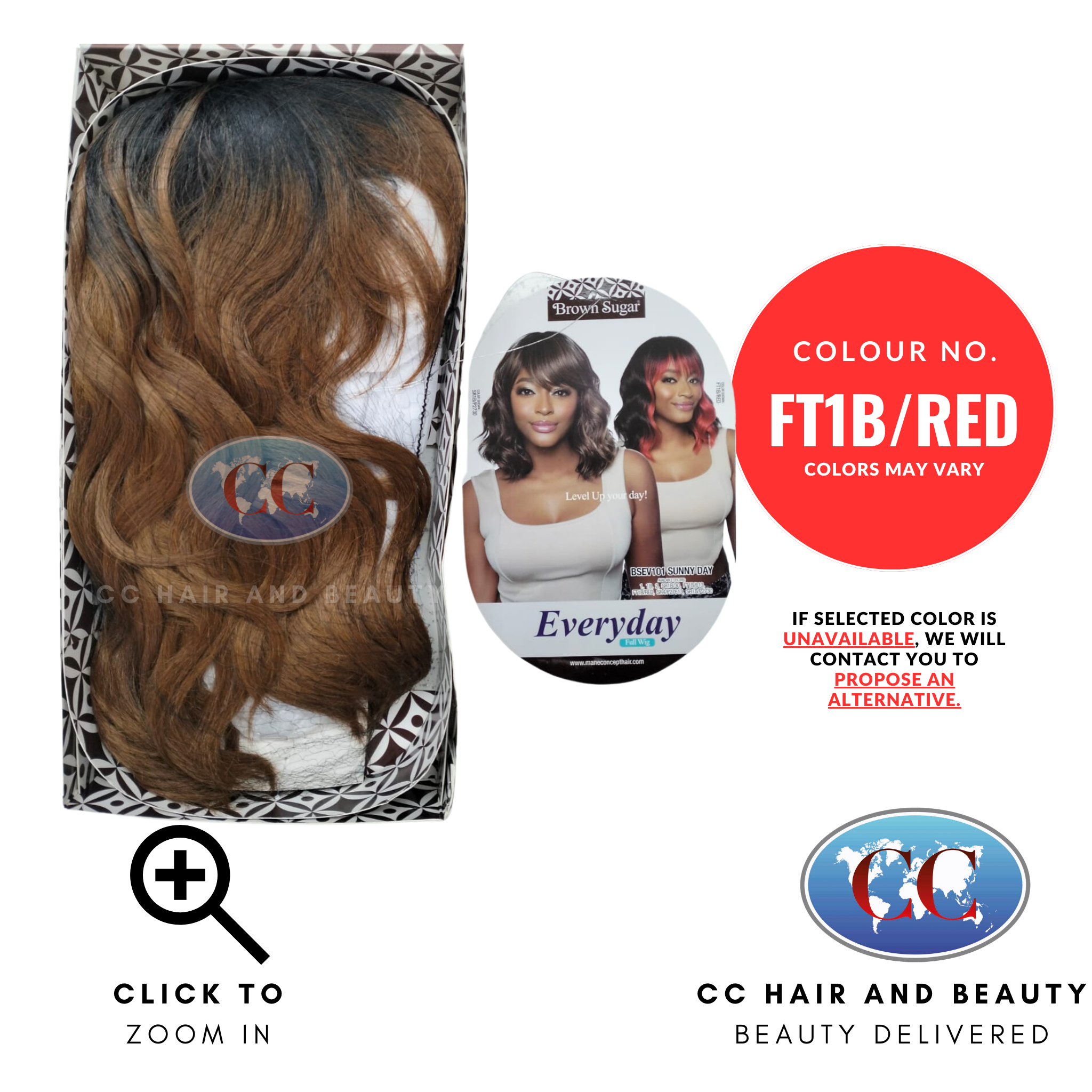 Mane Concept Brown Sugar Everyday Full Wig - BSEV101 Sunny Day