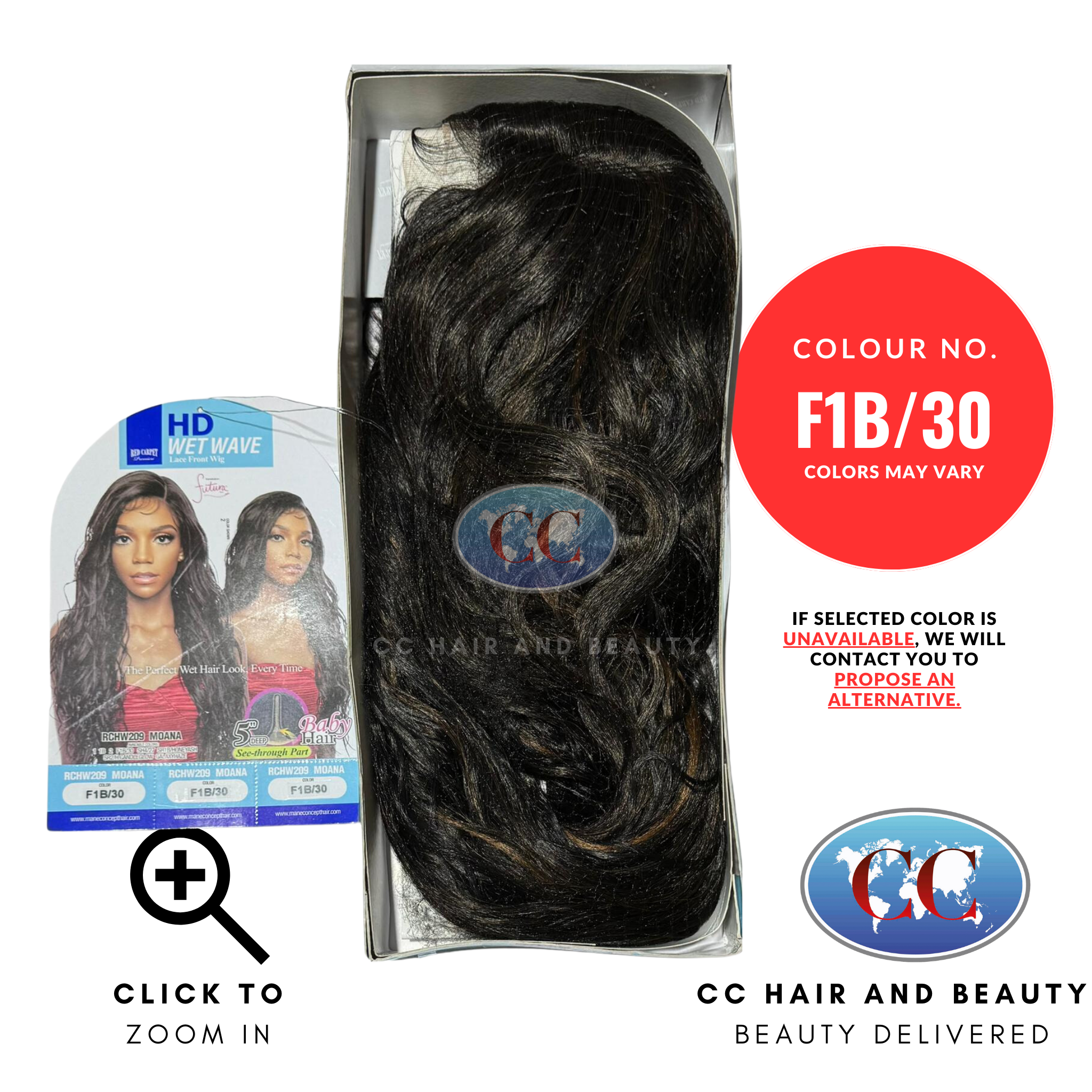 Mane Concept Red Carpet Wet Wave HD Lace Front Wig - RCHW209 Moana-Colour F1B/30