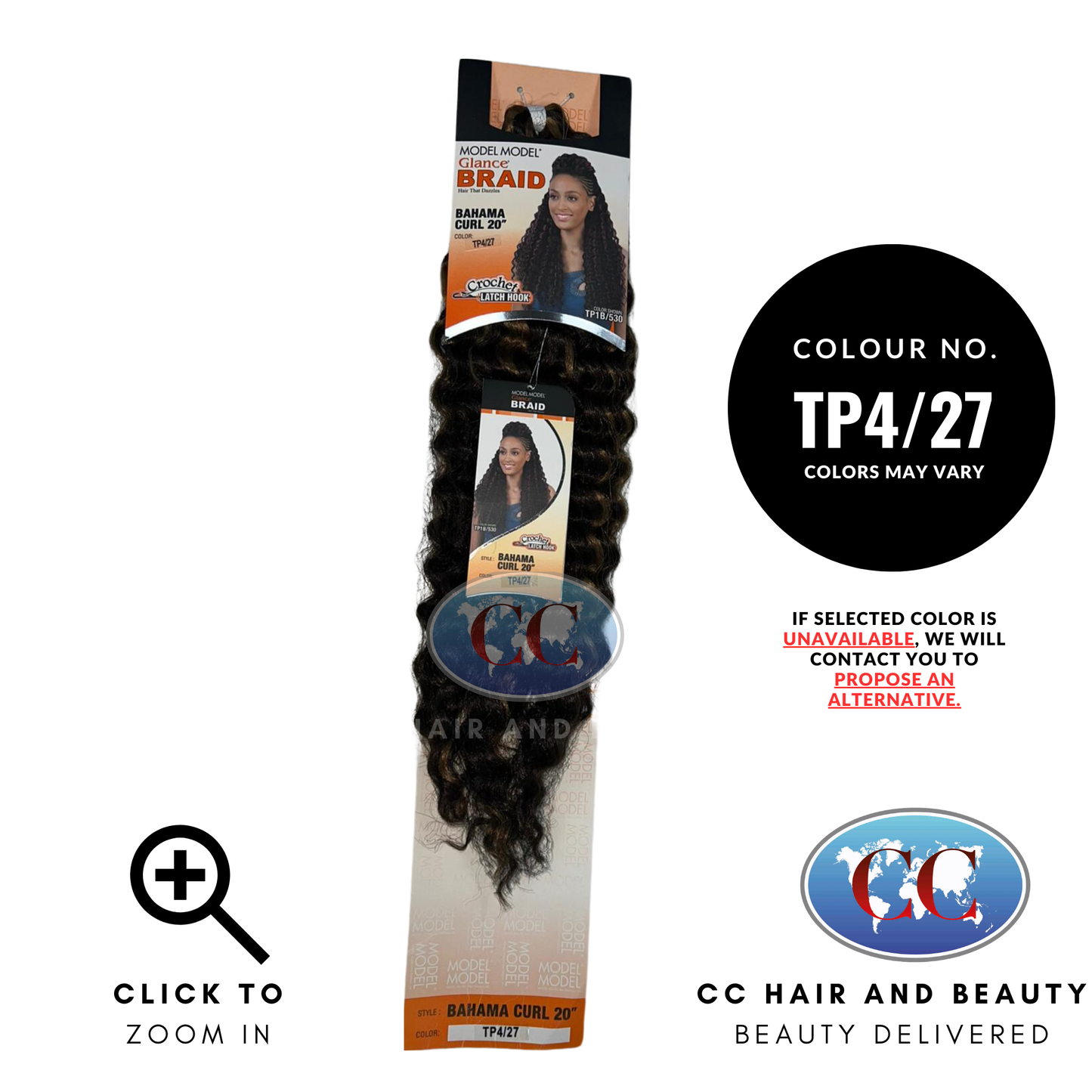 Model Model Braid Bahama Curl 20"-Colour TP4/27