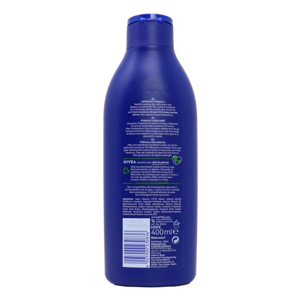 Nivea Body Milk Lotion Rich Nourishing 400ml