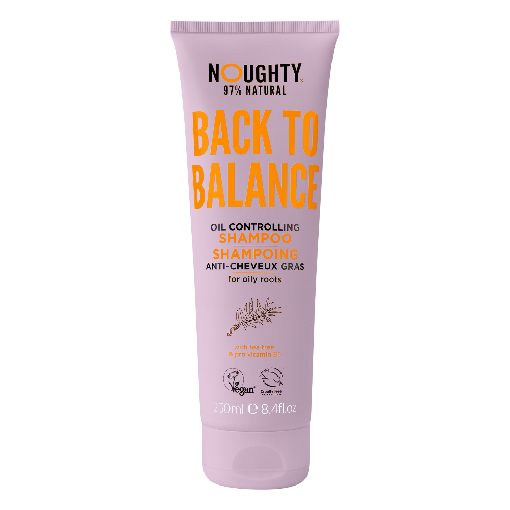 Noughty Back To Balance Balancing Shampoo For Oily Scalp With Tea Tree And Vitamin B5, 250ml - 5060523010431