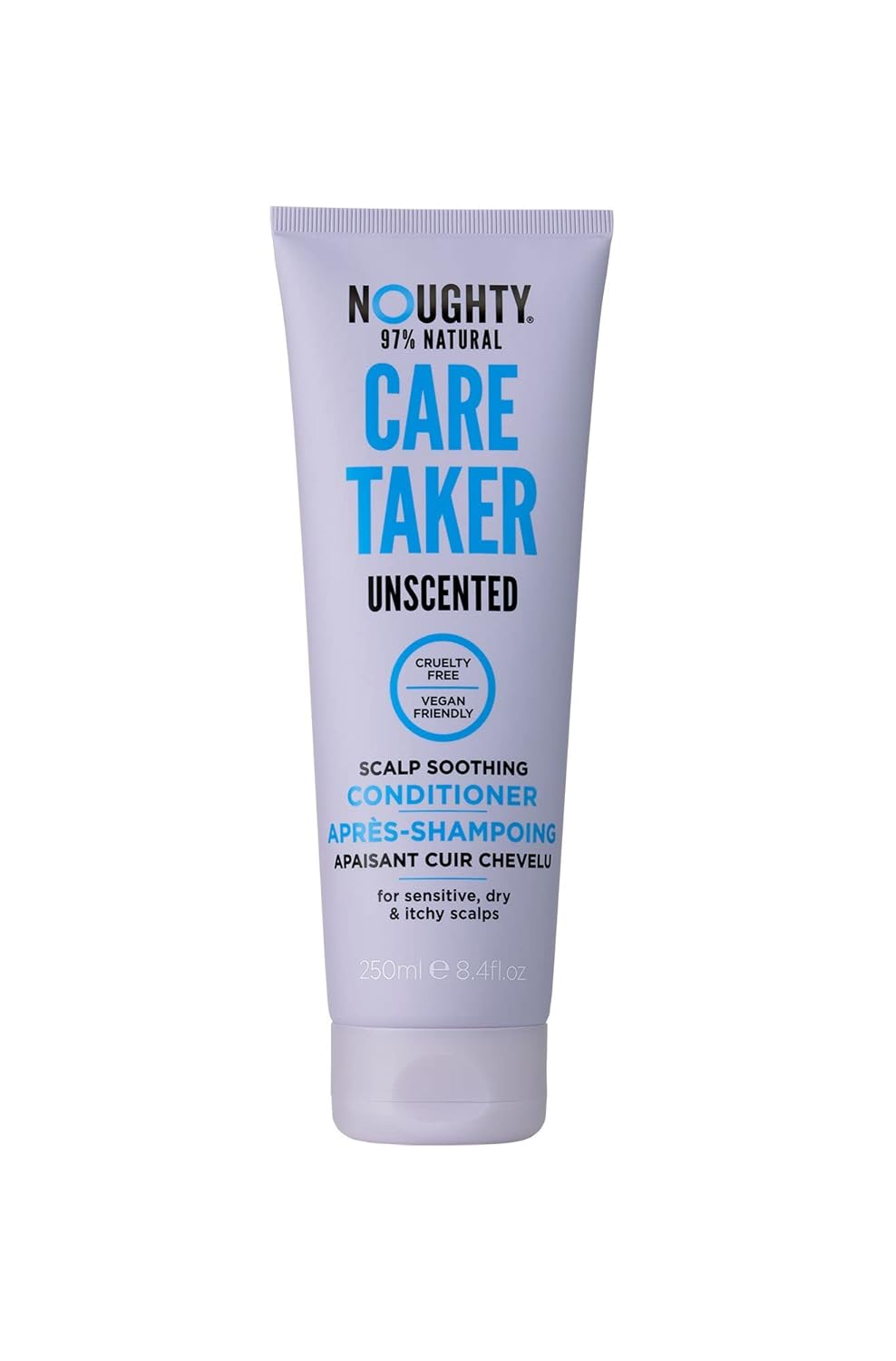 Noughty Care Taker unscented soothing conditioner for sensitive scalp with oat extracts and bisabolol, 250 ml - 5060523016969