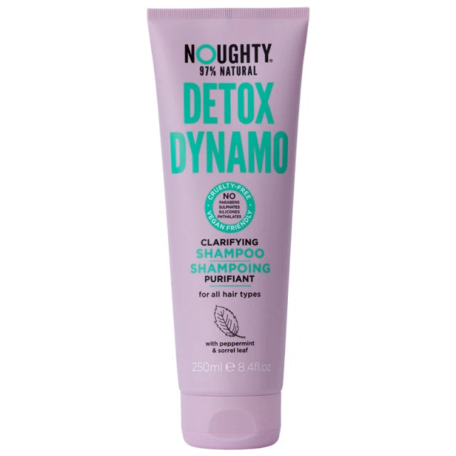 Noughty Detox Dynamo Clarifying Shampoo 97% Natural Sulphate Free Vegan Haircare 250ml - 5060412675284