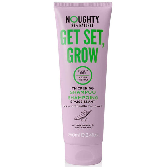 Noughty Get Set, Grow Hair Growth Shampoo Vegan Thickening Regrowth Repair Volumizing Hair Products No Sulfates No Parabens with Pea and Coffee Extract, 250 ml - 5060523015191