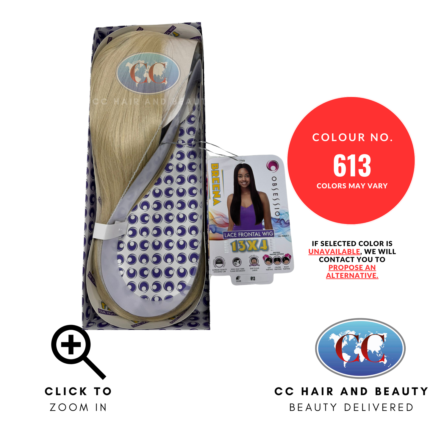 Obsession Lace Frontal Wig 13x4 - BREENA-colour 613