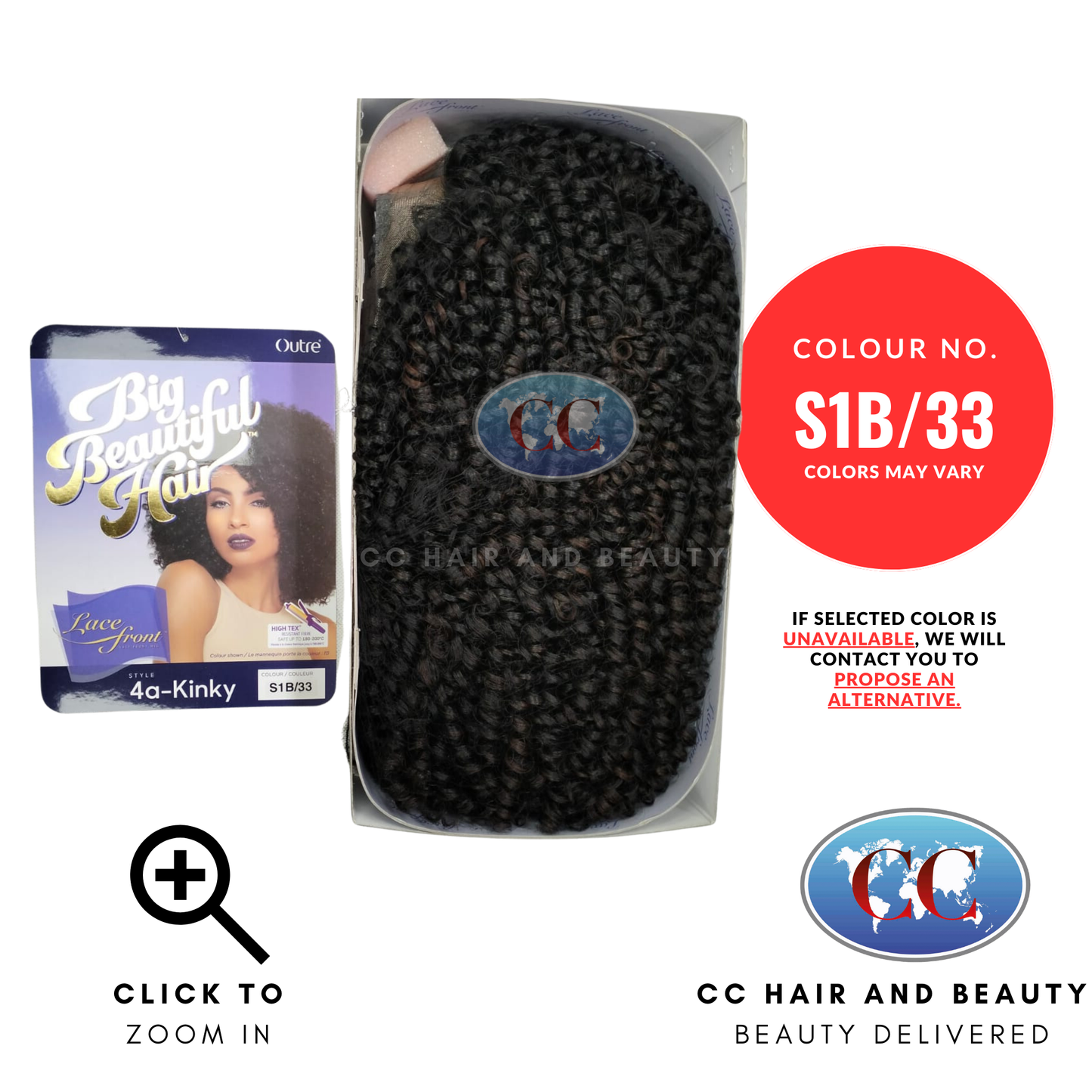 Outre Big Beautiful Hair Lace Wig 4A Kinky | CC Hair & Beauty UK