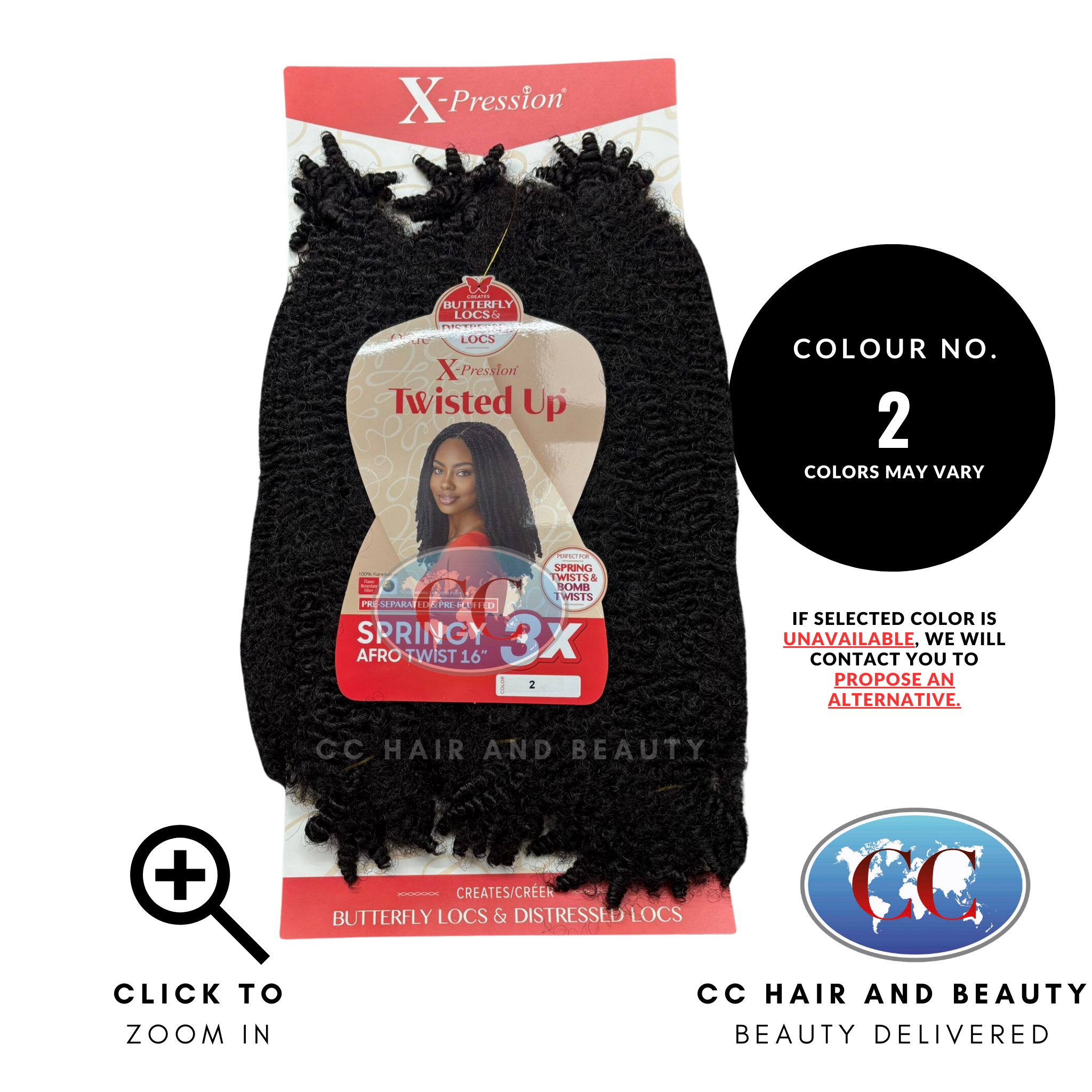 Outre Crochet Braids X-Pression Twisted Up 3X Springy Afro Twist 16"-Colour 2