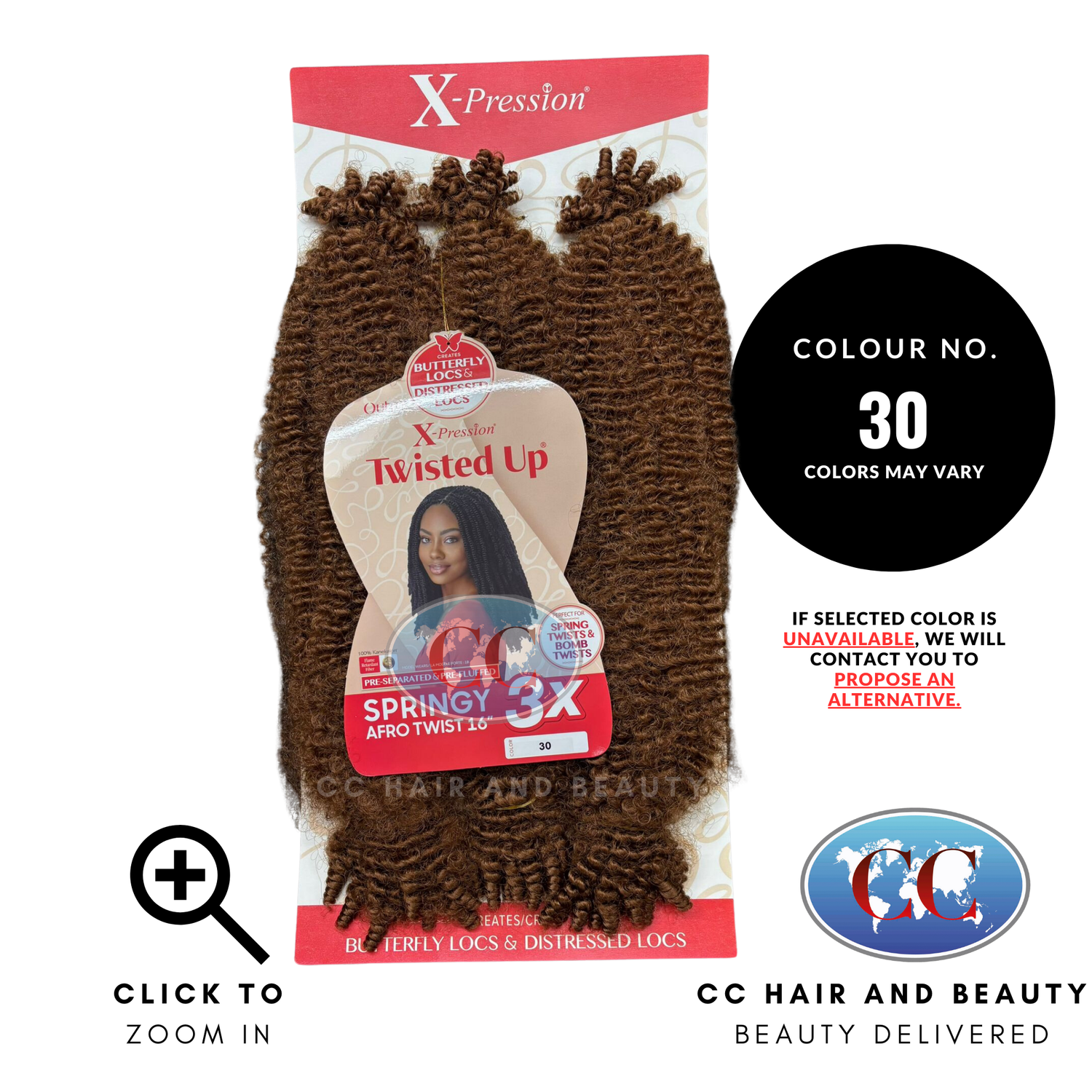 Outre Crochet Braids X-Pression Twisted Up 3X Springy Afro Twist 16"-Colour 30