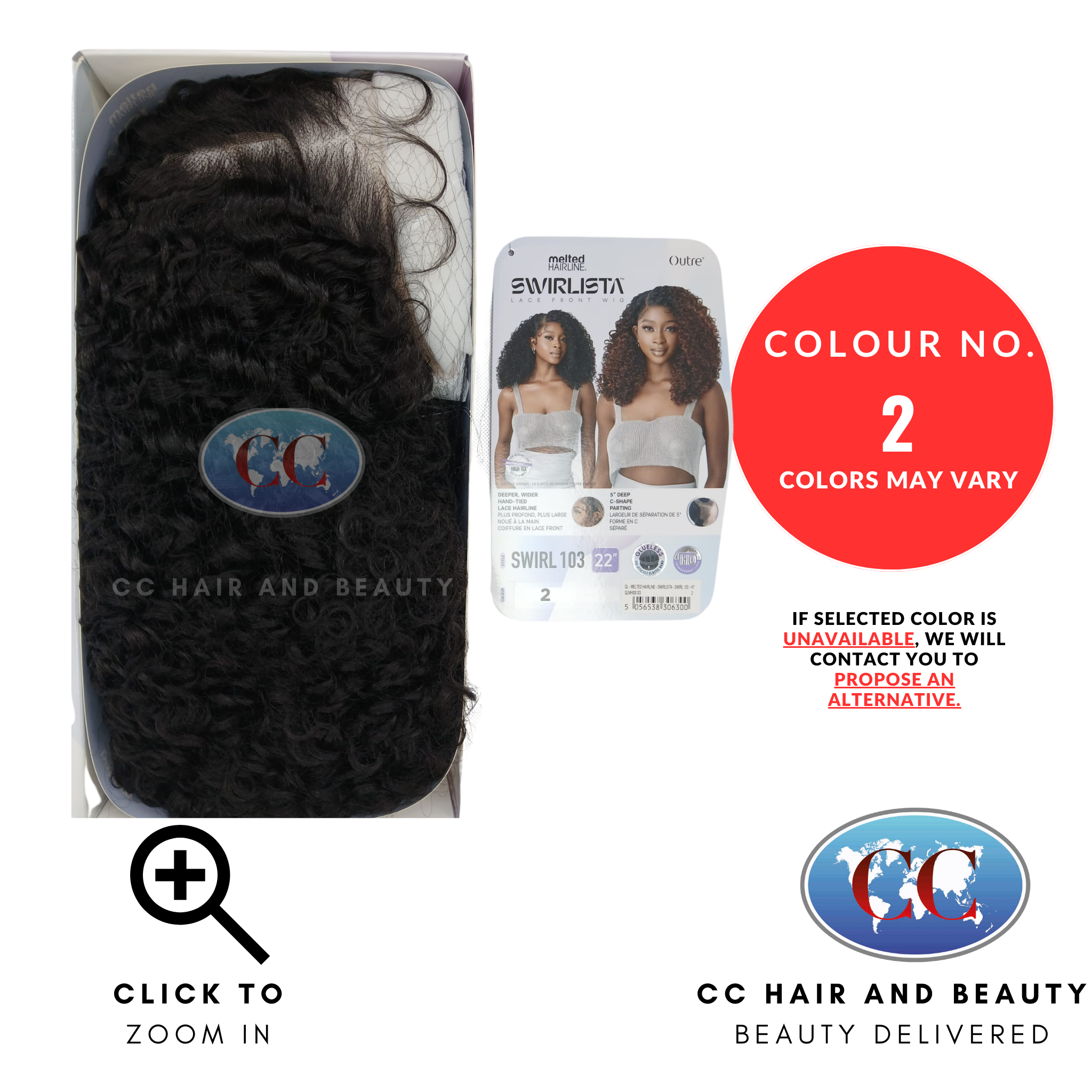 Outre HD Melted Hairline Swirlista Swirl Lace Wig 103 QLMHSS103-Colour 2