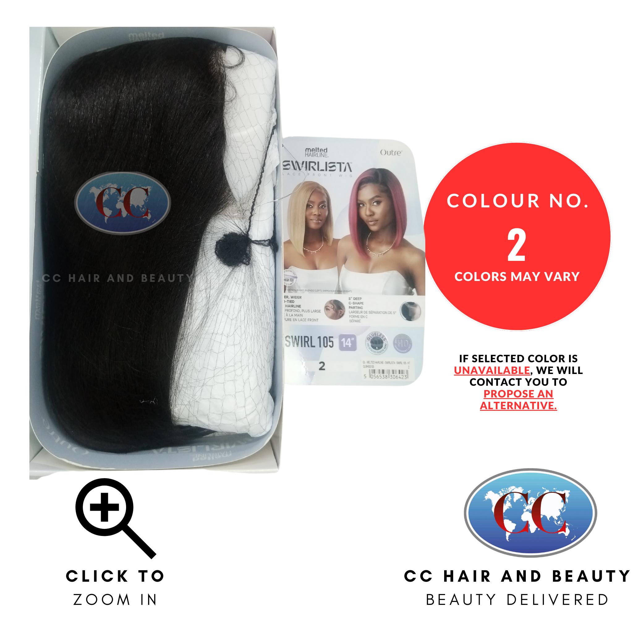 Outre HD Melted Hairline Swirlista Swirl Lace Wig 105 QLMHSS105-Colour 2