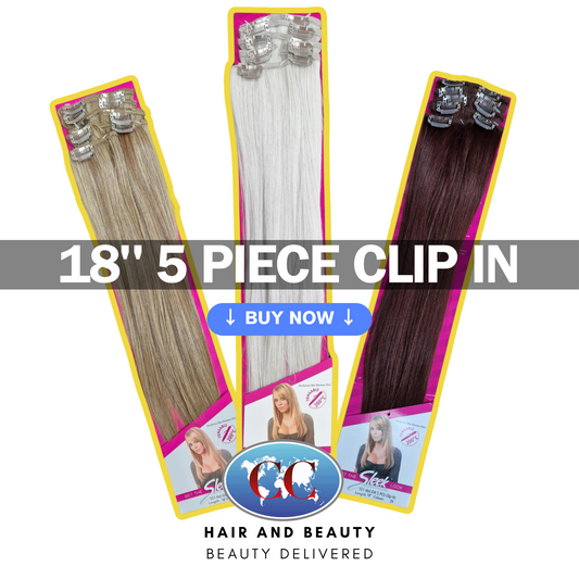 Sleek Fashion Idol 101 Hot EW 5 PCS Clip In Hair Extensions 18"