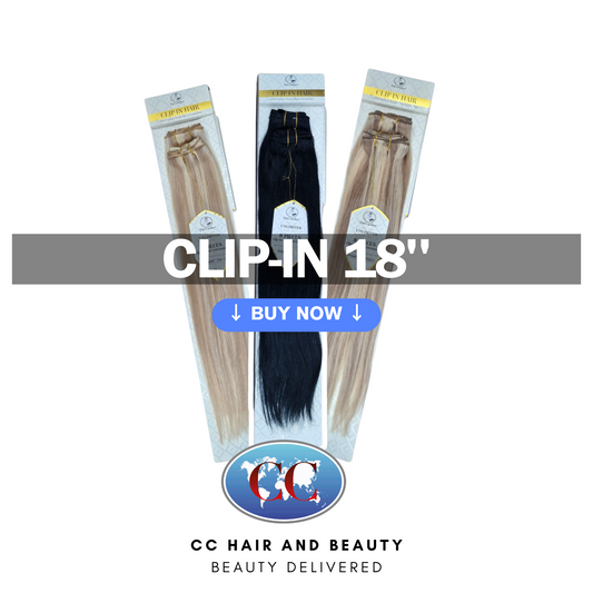 Dressmaker Unlimited 8 pcs Clip in Human Hair Extension 14, 18 & 22" - Straight