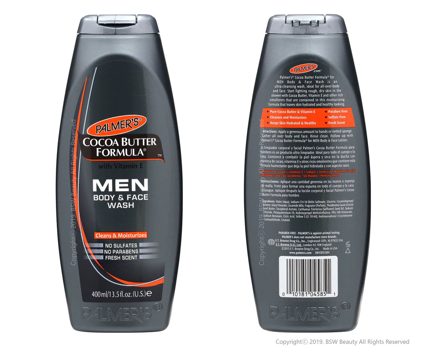 Palmers Cocoa Butter Formula Body & Face Wash for Men Vitamin E 400ml