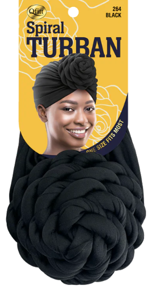 Qfitt Spiral Turban - Black 264