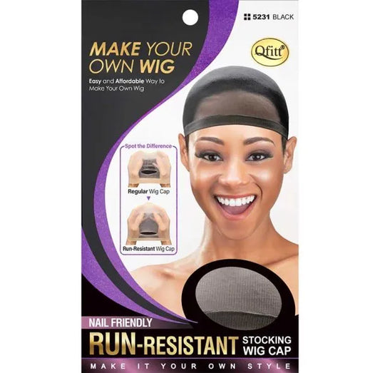 Qfitt: Run-Resistant Stocking Wig Cap