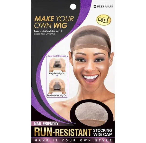 Qfitt: Run-Resistant Stocking Wig Cap