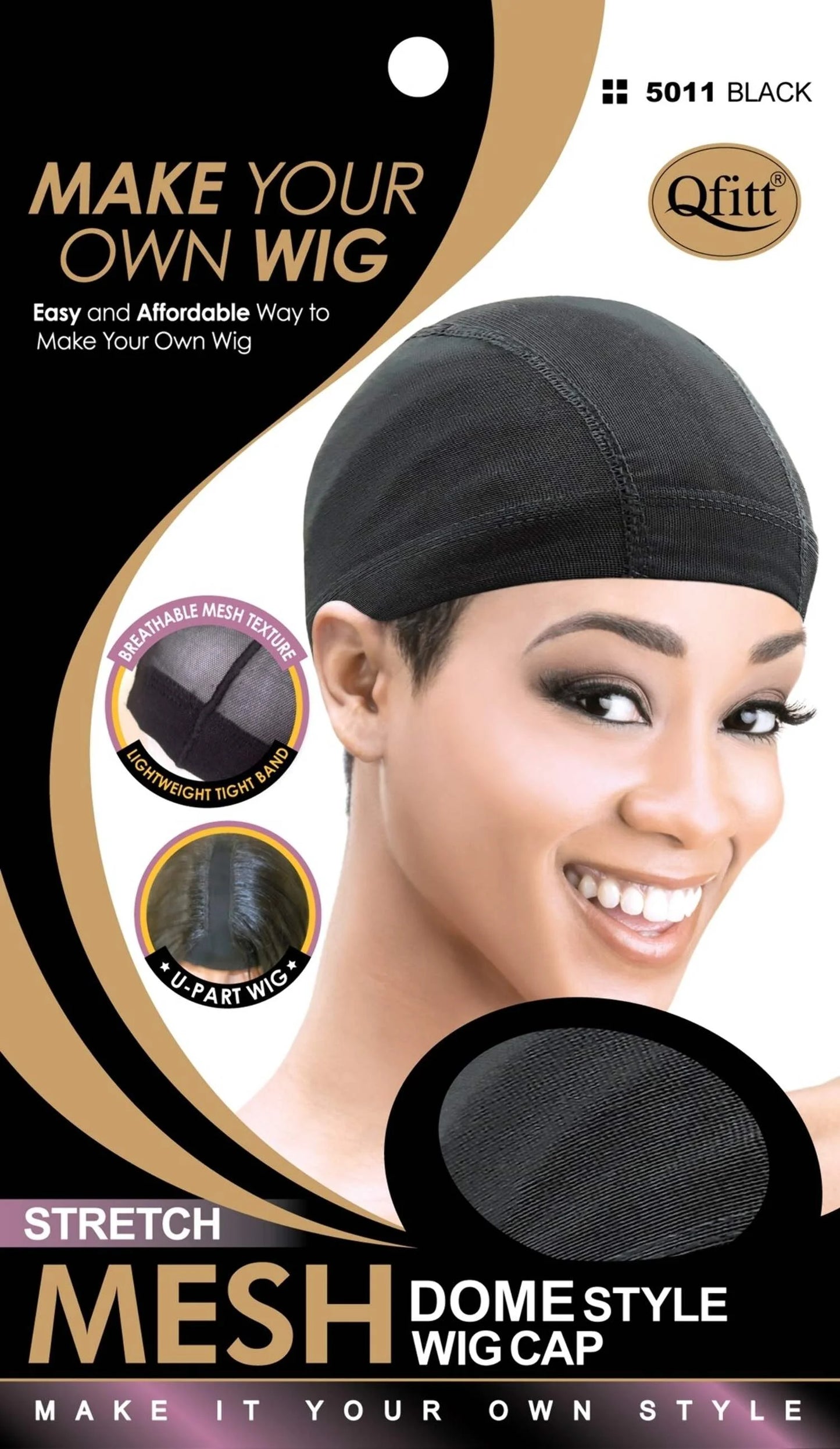 Qfitt Mesh Dome Style Wig Cap