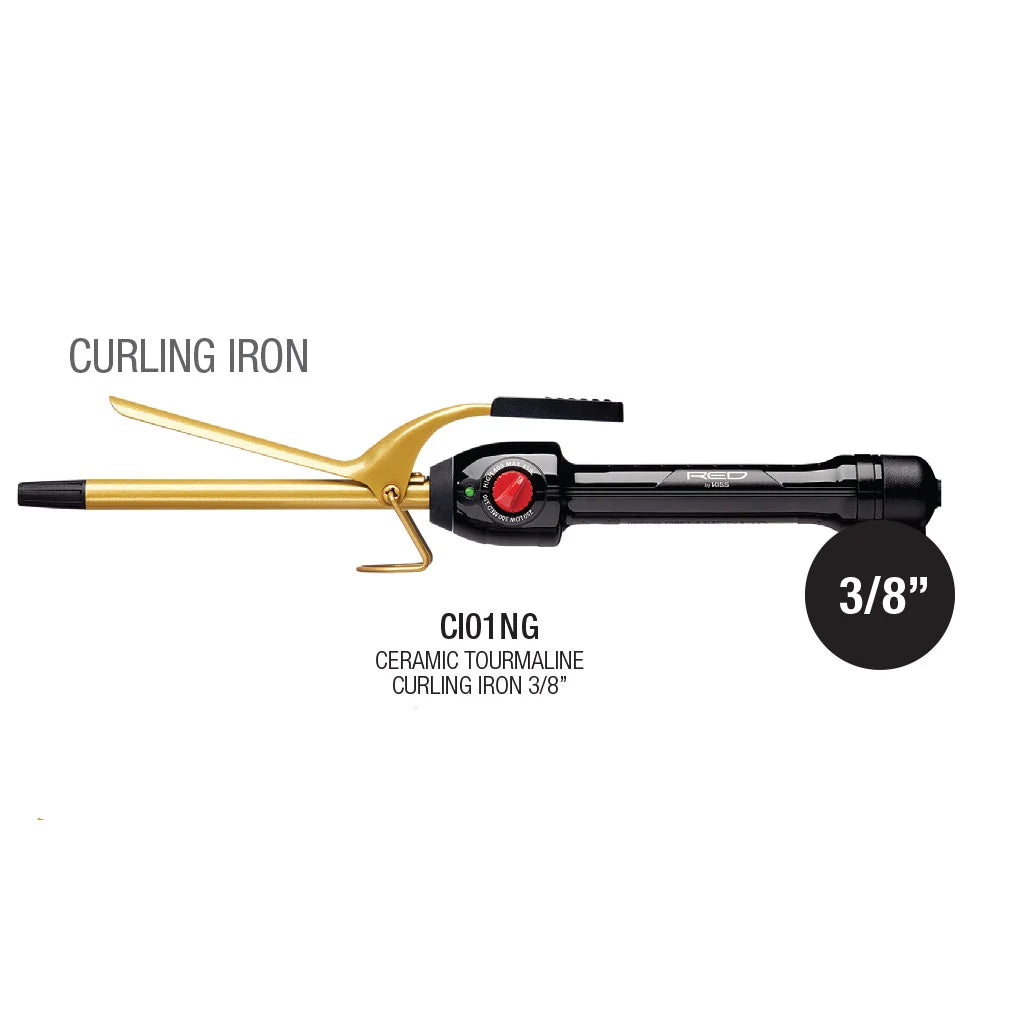 Red By Kiss 3/8 Ceramic Curling Iron C101NG