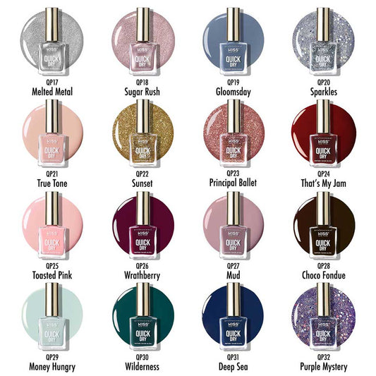 Kiss Professional New York Quick Dry Nail Polish 13ml