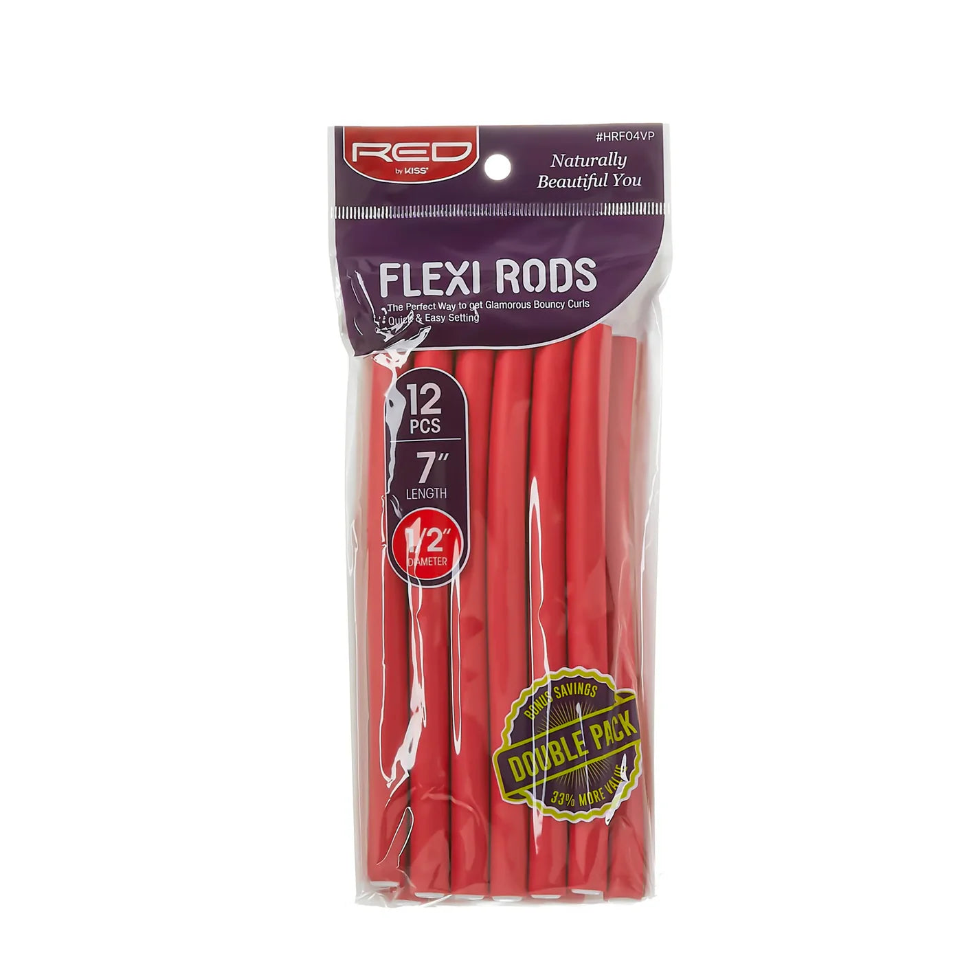 Red by Kiss Flexi Rods 1/2"7" Length - 12PCS