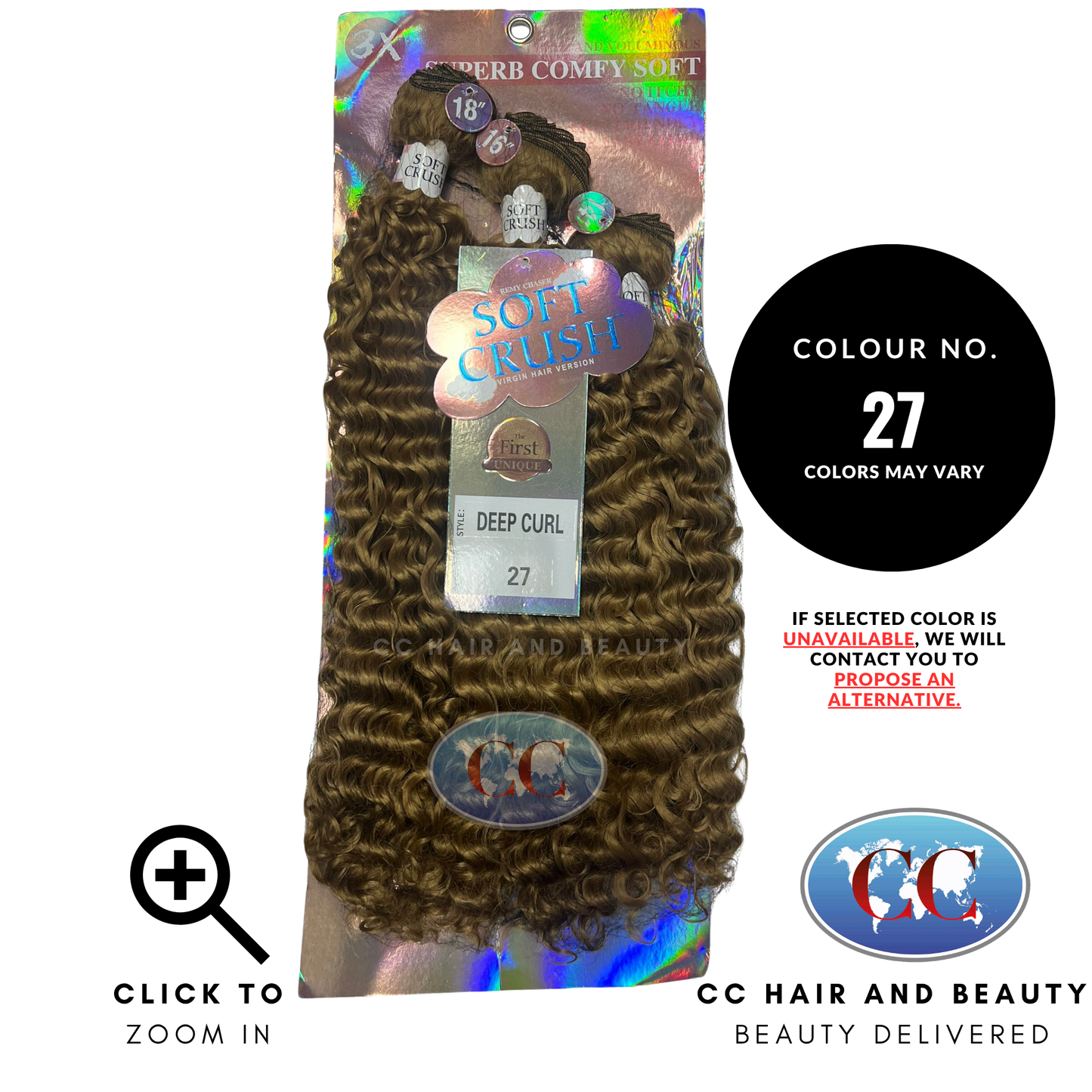 Remy Chaser Soft Crush Deep Curl 3X 14" 16" 18"-27