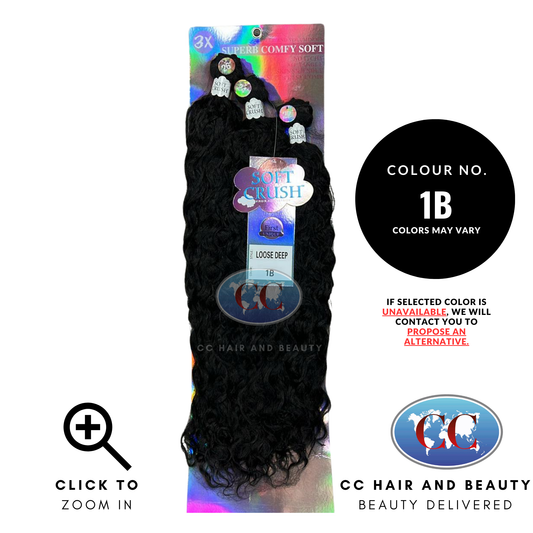 Remy Chaser Soft Crush Loose Deep 3X 22" 24" 26"-Colour 1B