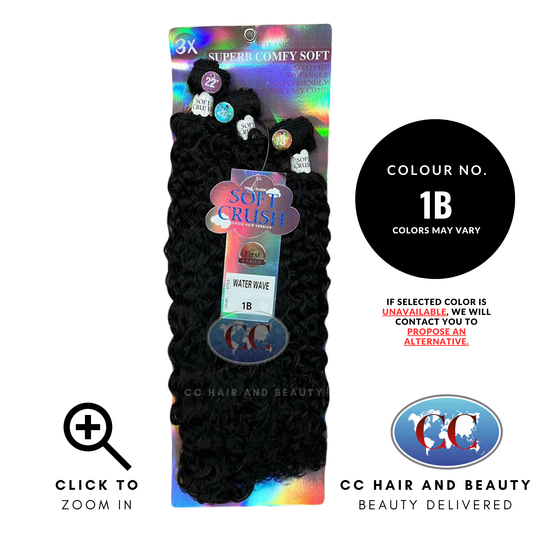 Remy Chaser Soft Crush Water Wave 3X 18" 20" 22"-Colour 1B