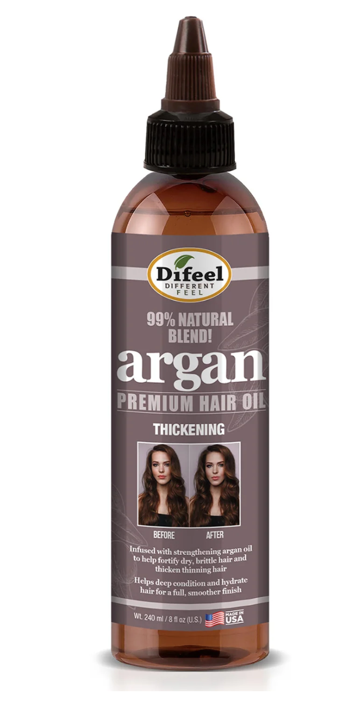 Difeel 99% Argan Premium Natural Hair Oil Blend 8oz