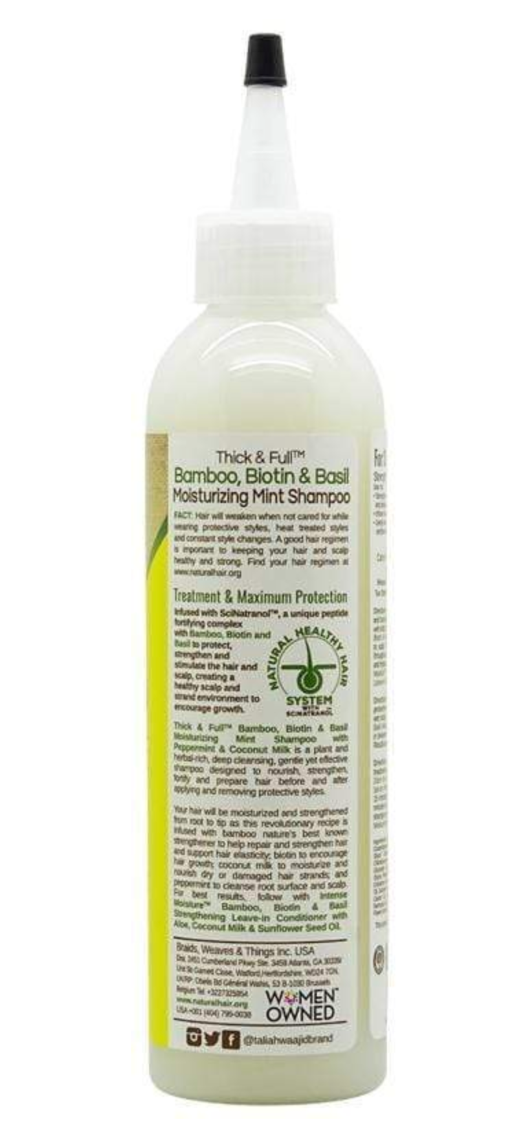Taliah Waajid Bamboo And Coconut Milk Moisturizing Mint Shampoo