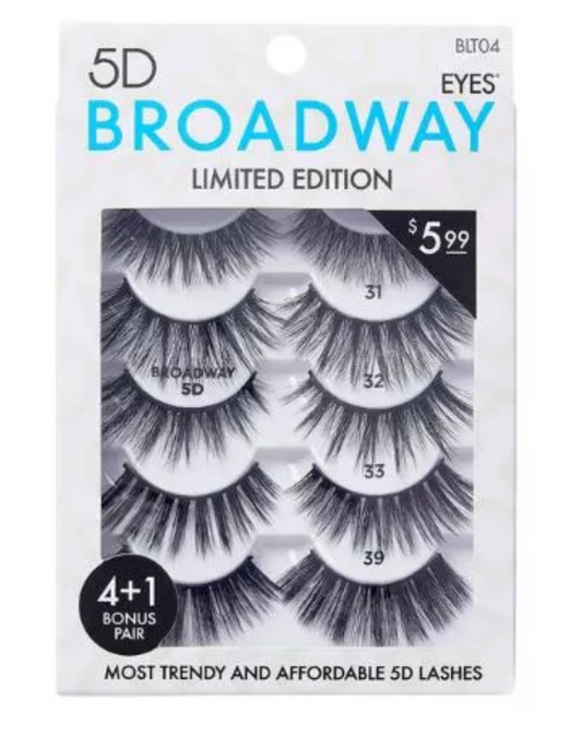 Broadway: 5 Pairs 5D Lash