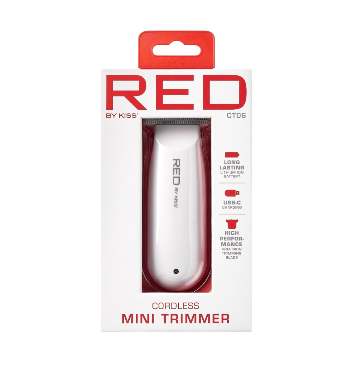 Red By Kiss Cordless Rechargeable Mini Trimmer