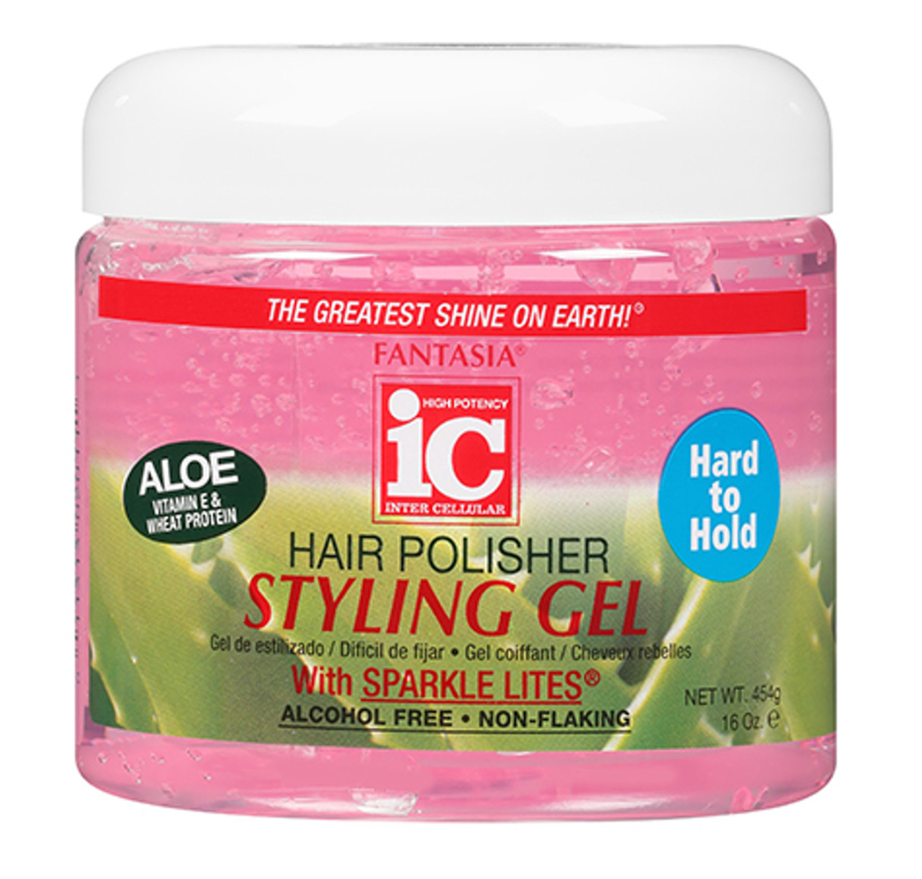 Fantasia Hair Polisher Styling Gel with Sparkles Lites 16oz