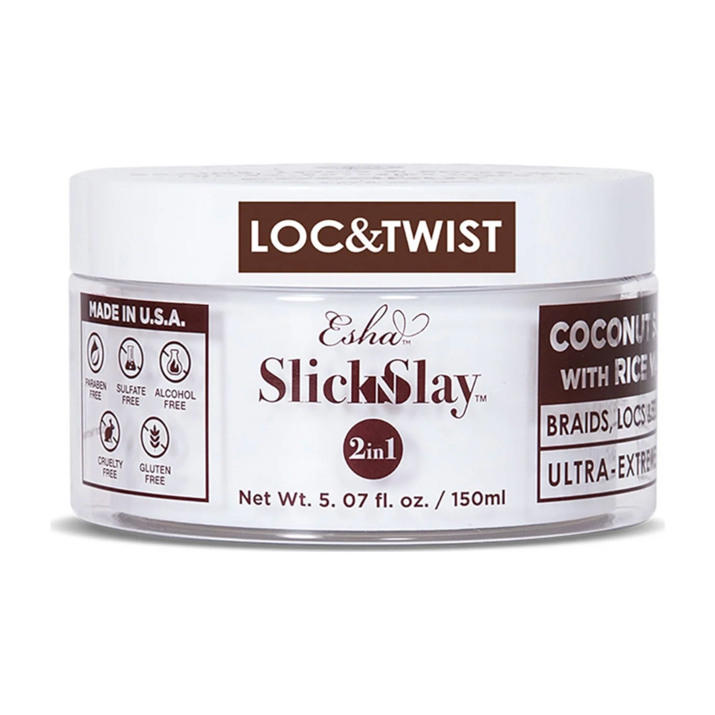 Slick N Slay 2-in-1 Braid & Edge Gel - Coconut & Ricewater