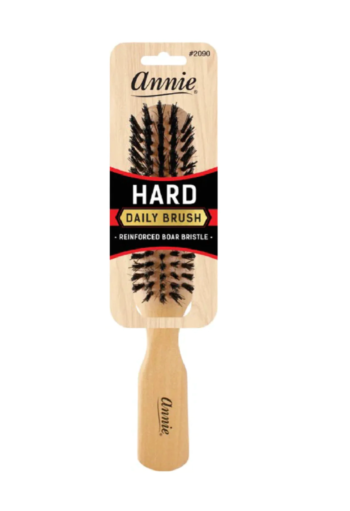 Annie Hard Wooden Brush Boar Bristle 5 Row - 2090