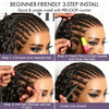 Kuknus Feather Crochet Human Hair MasterMix French Curl 18"