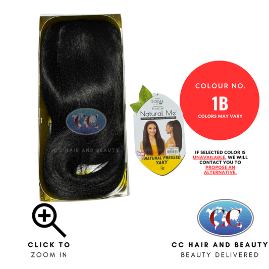 Shake N Go FreeTress Equal Half Wig Full Cap Natural Me Natural Pressed Yaky