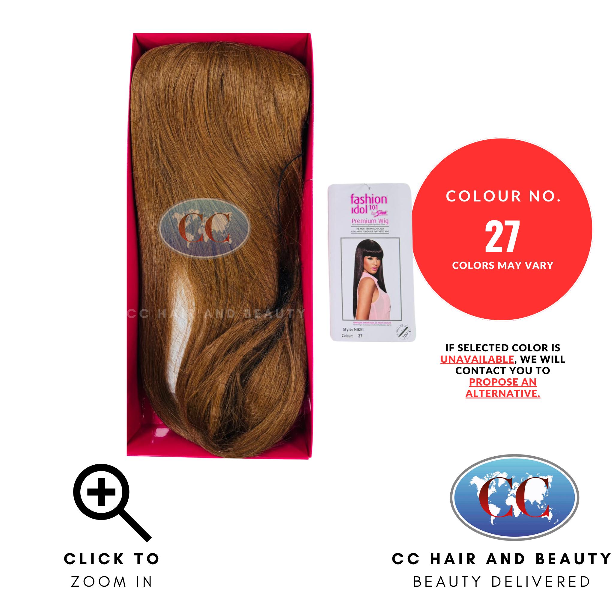 Sleek Fashion Idol Lace Wig - Nikki Wig-Colour 27