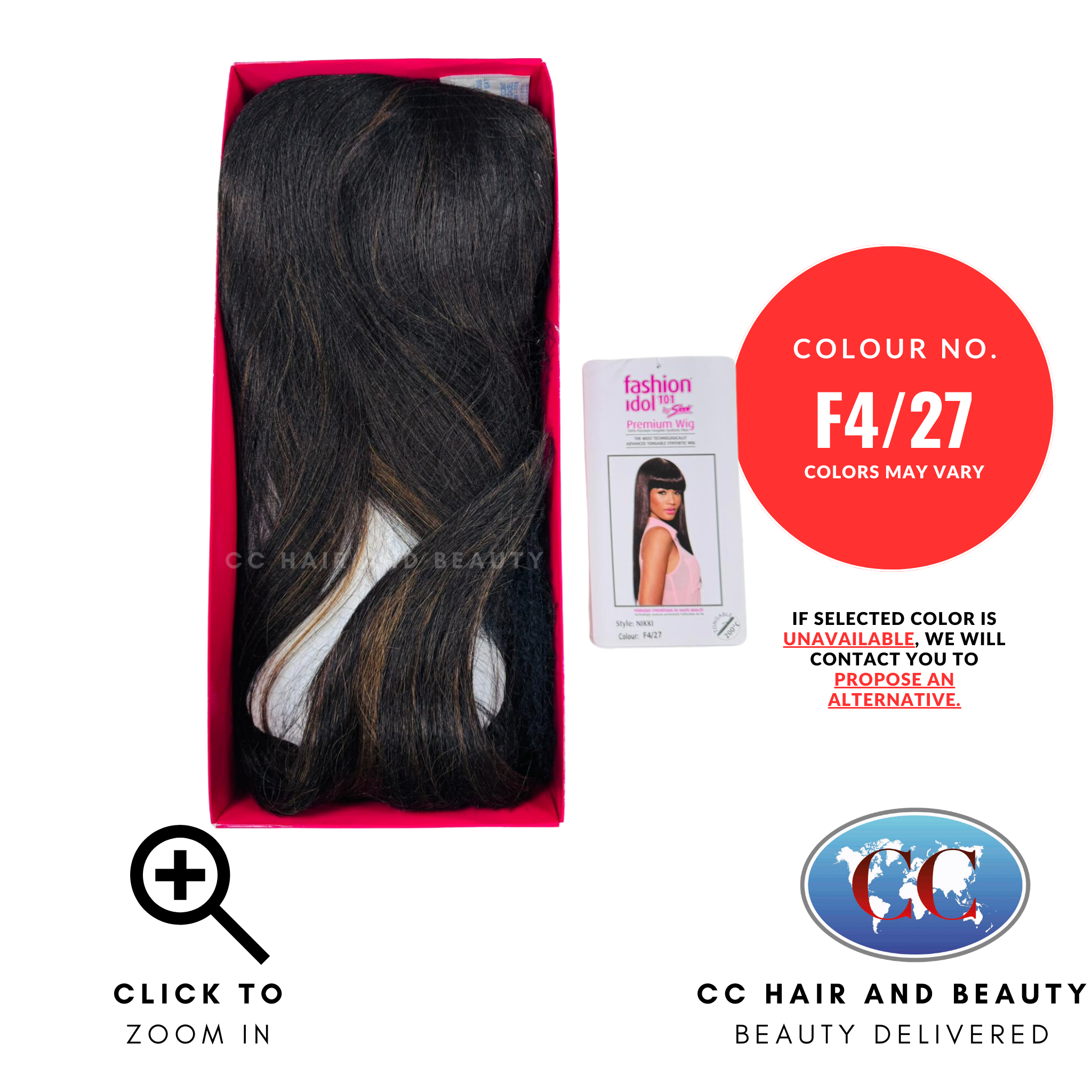 Sleek Fashion Idol Lace Wig - Nikki Wig-Colour F4/27