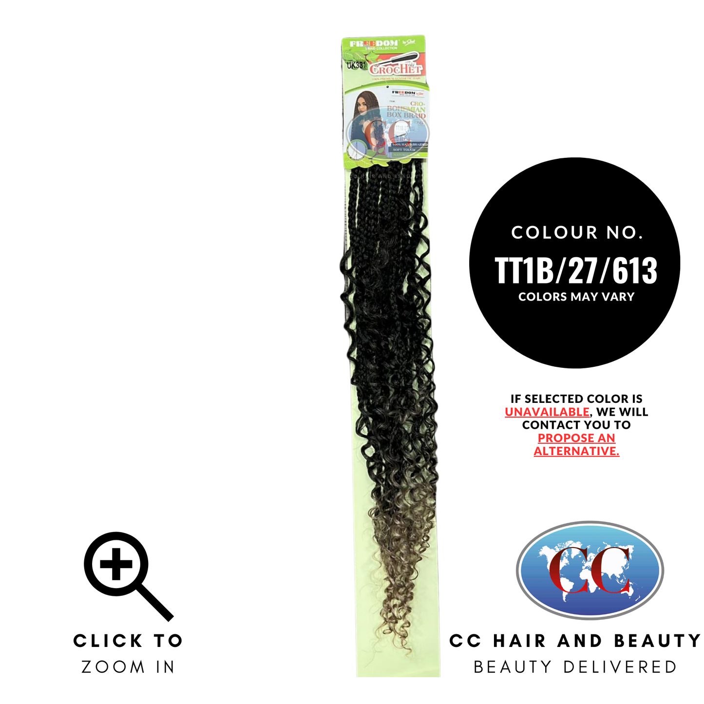 Sleek Freedom Collection Cro Bohemian Box Braids 26"-Colour TT1B/27/613