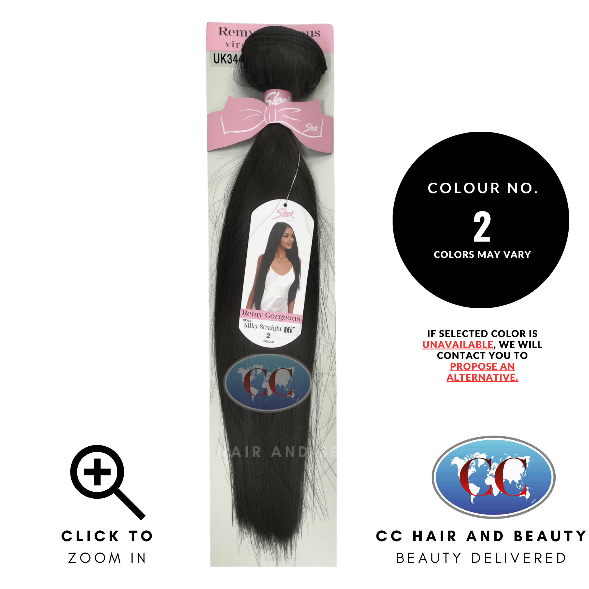 Sleek Hair Remy Gorgous Siky Straight 16''- colours 2