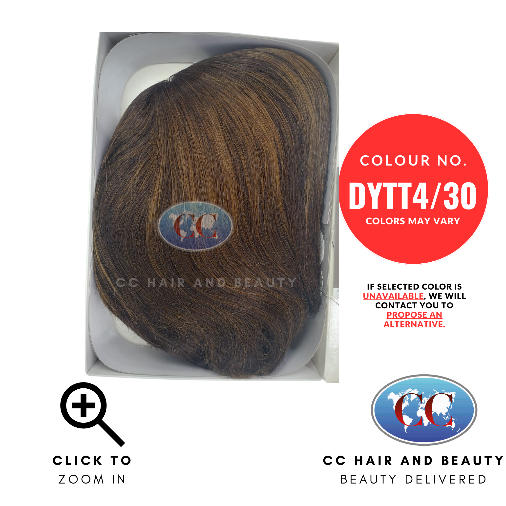 Sleek Human Hair Wig Fashion - Chic Wig-Colour DYTT4/30